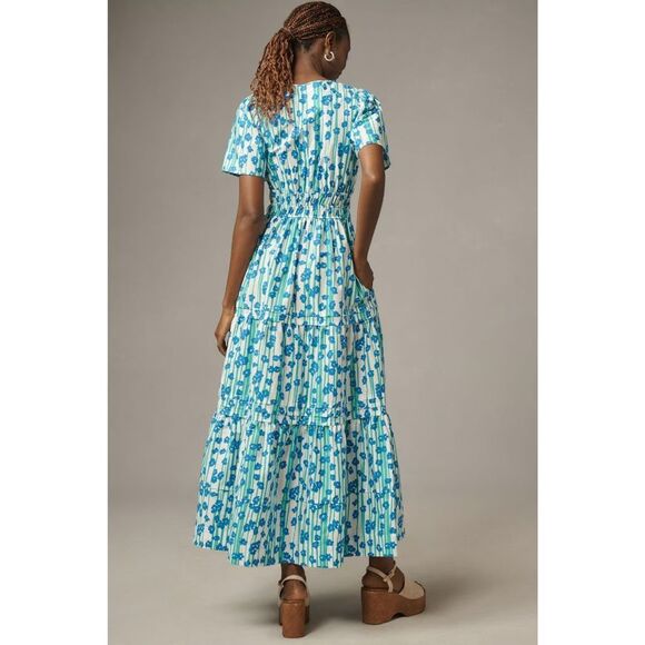 New Anthropologie The Somerset Maxi Dress Size Large - Picture 2 of 8